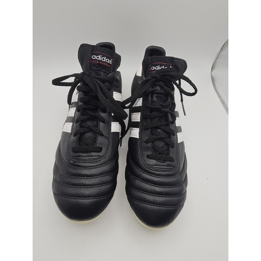 Rare Vintage Adidas Copa Mundial Black Soccer Cleats 015508 Germany Men's US 9.5